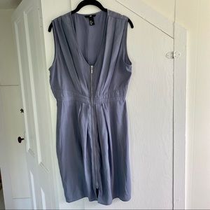 H&M gray zip front dress. Size 12.